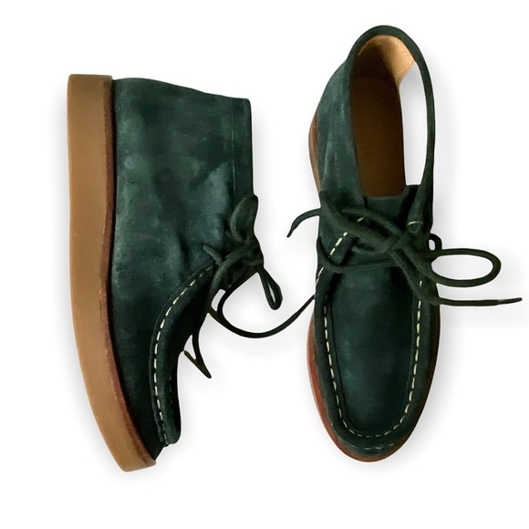 The GREAT. Trooper Chukka  Boots in evergreen suede Size 6.5, New in box - Picture 15 of 16